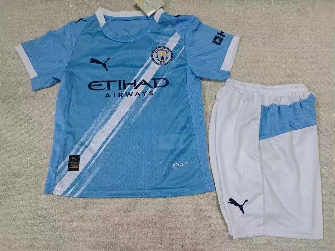 Manchester City Casa 2025/2026 Bambino